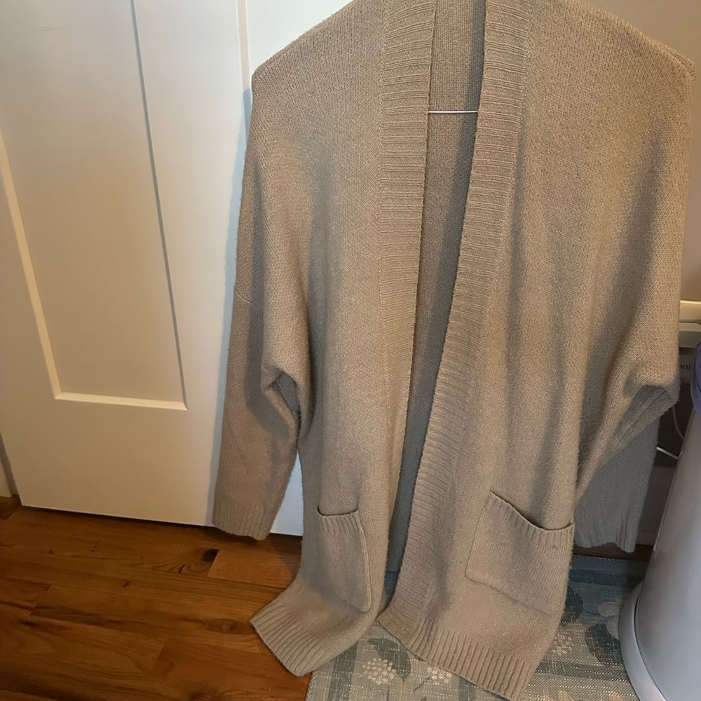Cozy Cream Open-Front Cardigan